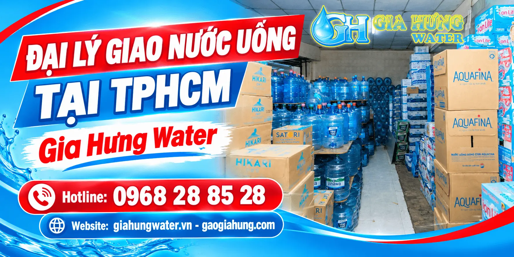 Đại Lý Giao Nước Uống TPHCM Gần Đây – Giao Nhanh, Chính Hãng 100% - Gia Hưng Water